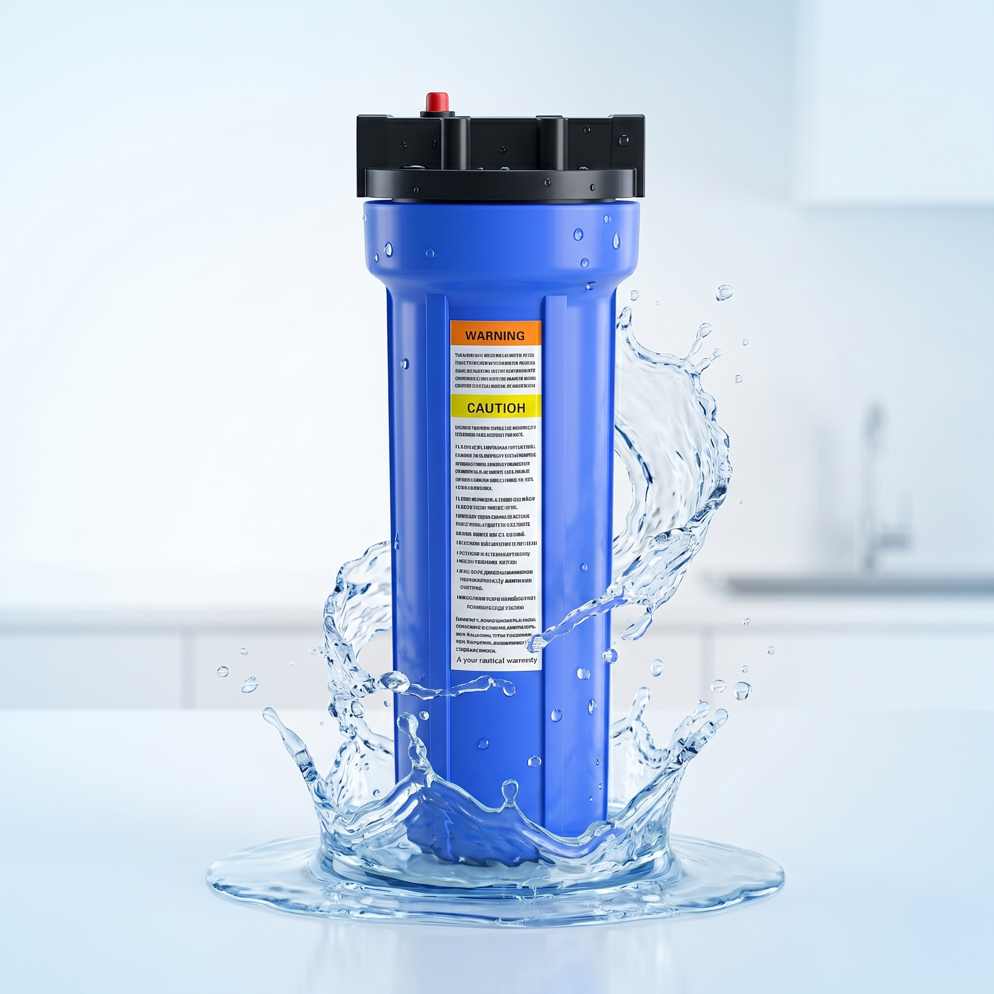 Kemflo 10“ Slim Water Filter Housing - Blue