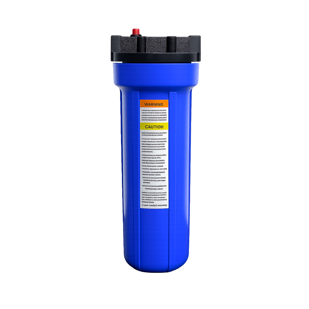 Kemflo 10“ Slim Water Filter Housing - Blue