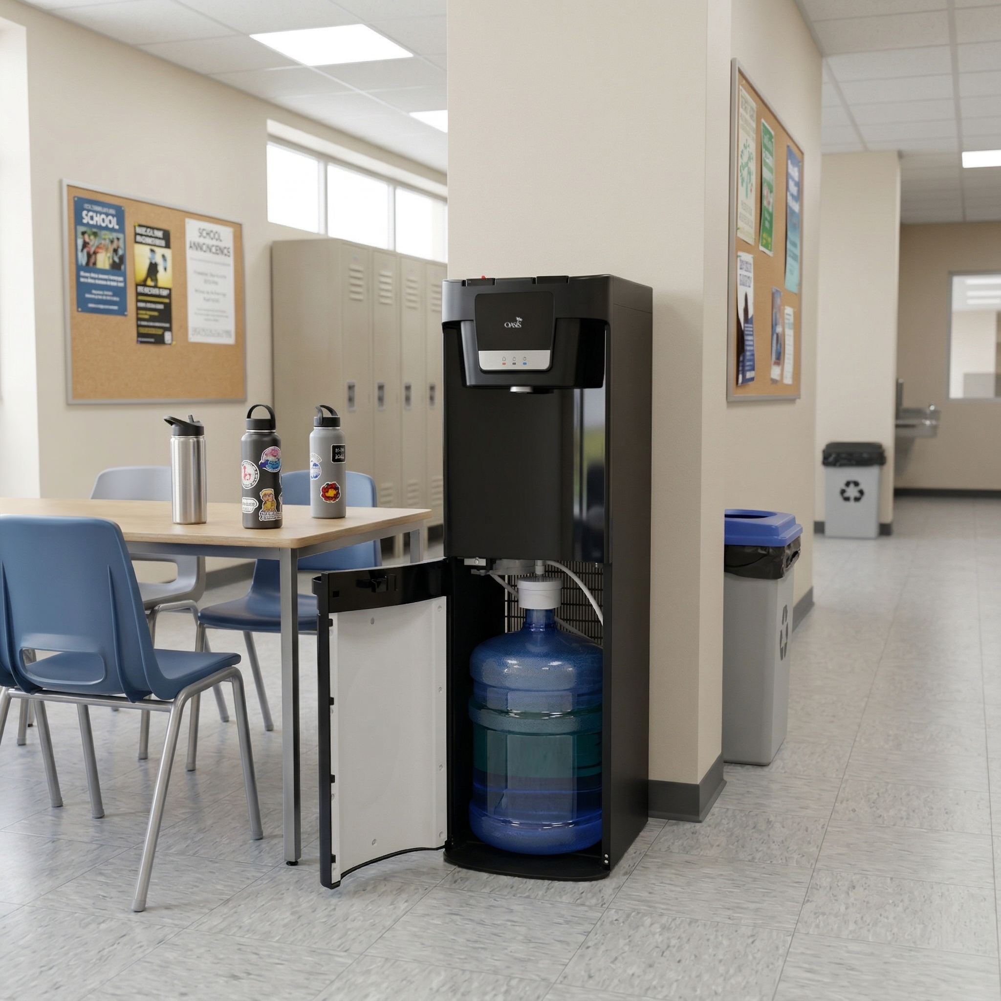 OASIS Maxxfill Flex Convertible Bottom Load /POU Hot and Cold Water Dispenser
